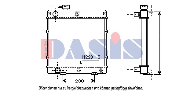 AKS DASIS Radiators, Motora dzesēšanas sistēma 160050N